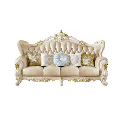 Dessel 106.3'' Leather Sofa