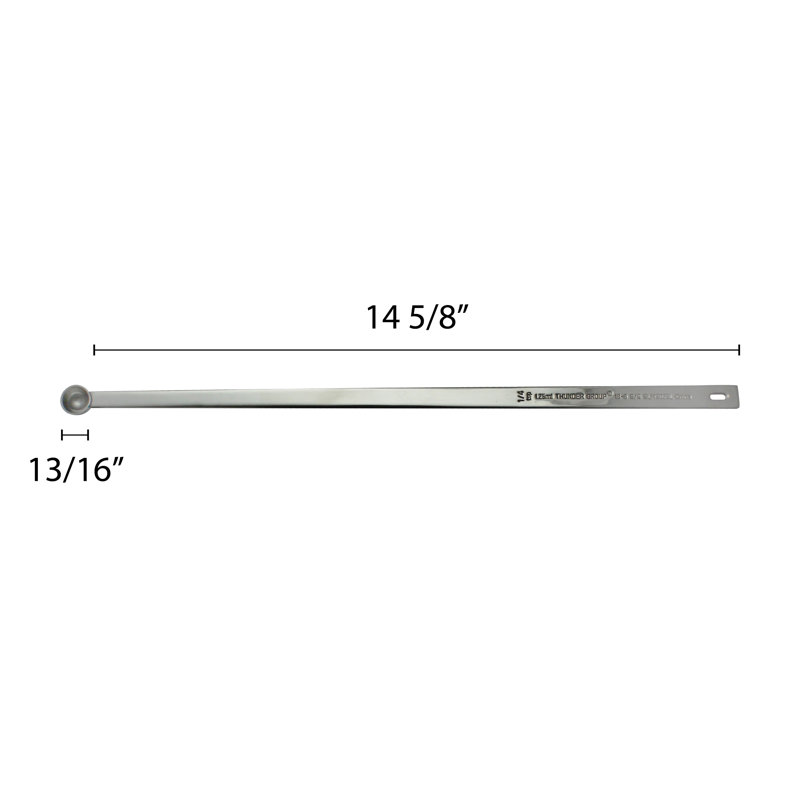 Thunder Group Inc. Stainless Steel Measuring Spoon, 0.5" H x 0.81" W x 15.38" D