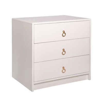 Brook 3 - Drawer Solid Wood Nightstand
