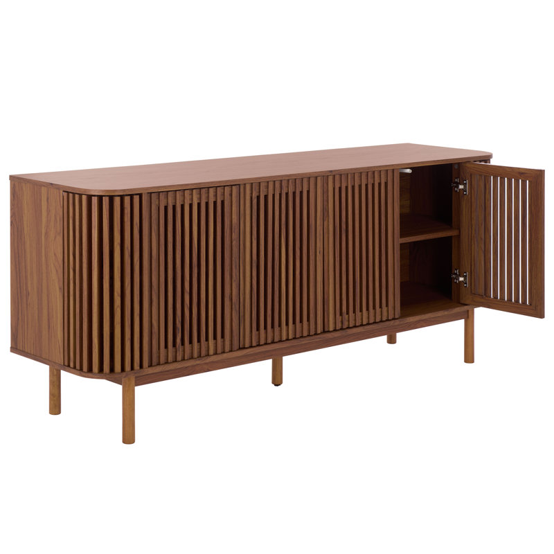 Adiel 4 Door Sideboard/TV Stand, Walnut