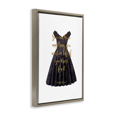Cadre flottant «Dress The Part», conception par Amanda Greenwood