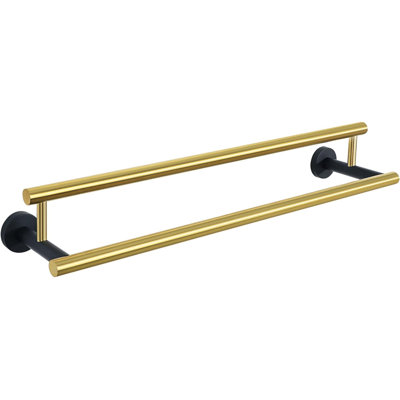 Adjustable Retractable 15-27 Inches Stainless Steel Bathroom Towel Bar, Bathroom Accessories Bath Hotel Double Towel Bar Rod Hanger Wall Mounted Towel Holder