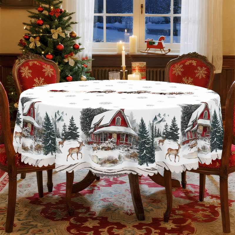 Nappe en polyester lavable Christmas