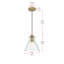 Luminaire suspendu conique à 1 lumière Inola-1448634312