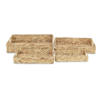 Foerer Wicker Tray - Set of 4
