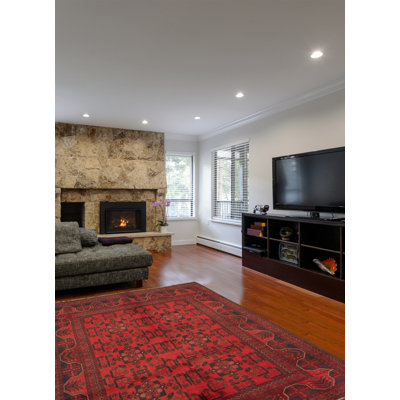 Maahum One-of-a-Kind 4'11" X 6'4" New Age Wool Area Rug in Red