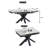 Bennet 47.24'' to 70.86'' Extendable Rectangular Dining Table With Carbon Steel Bracket Feet