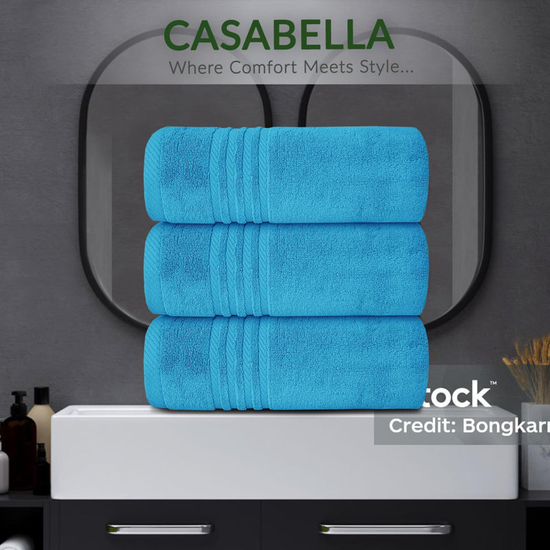 3Pk Zero Twist Large Bath sheet 80x140, Teal