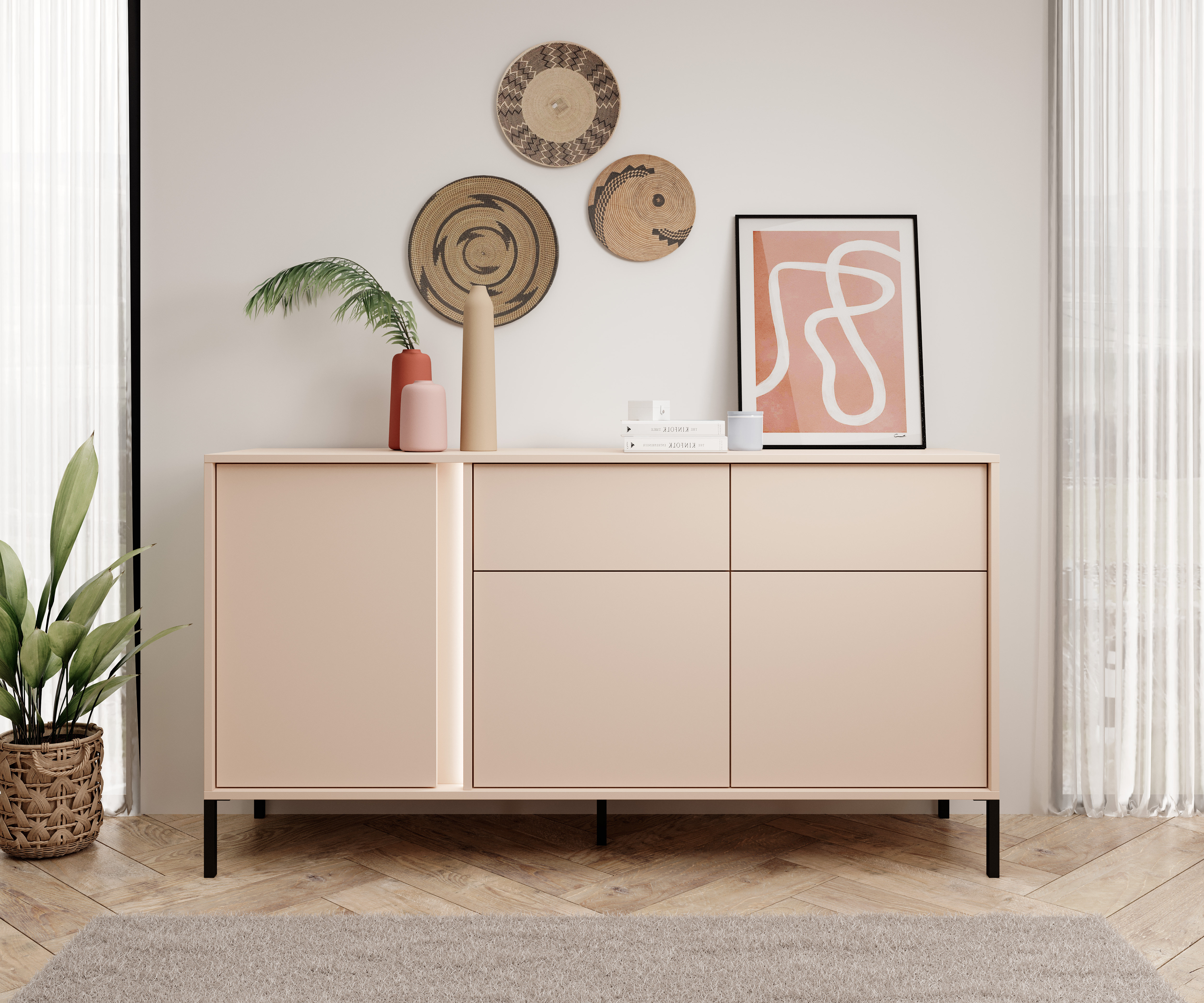 Rose gold deals sideboard