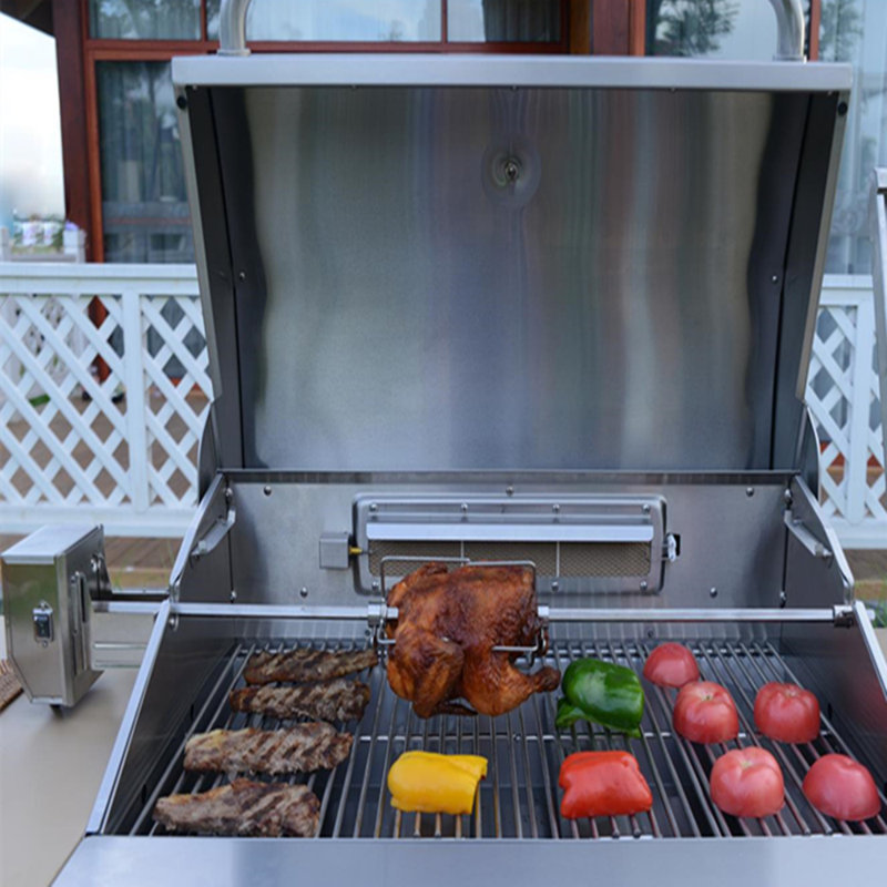 Ensemble de rôtisserie pour barbecue robuste