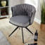 Imlay 55cm Wide Tufted Padded Velvet Barrel Chair