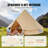 VEVOR Canvas Bell Tent 4-Season Camping Yurt Tent with Stove Jack-97761916-97761915