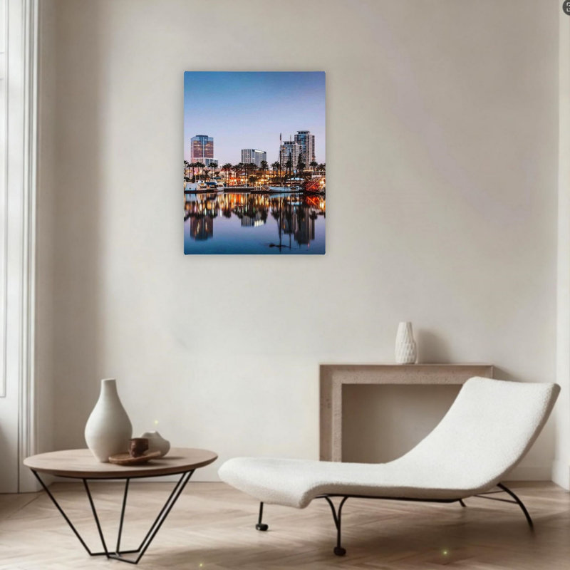 Art mural en toile 24 "x 36" Long Beach