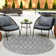 Gray Blue_Unique Loom Gitter Outdoor Trellis Rug