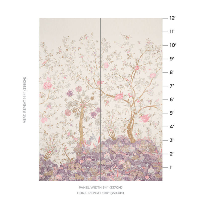 Amaltas Panel Set, Pink