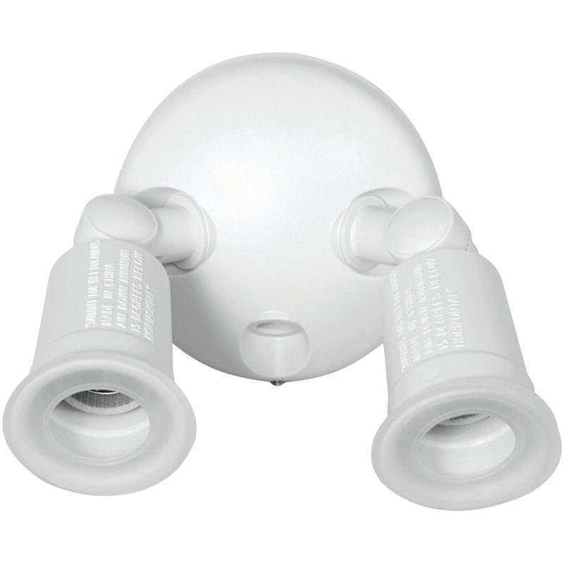 Lumière d'extérieur et lumière d'inondation - 2800 lumens - Lumière d'extérieur du crépuscule à l'aube - Gris, Blanc