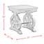 Table de bout avec tréteaux en bois massif Amree-938530400