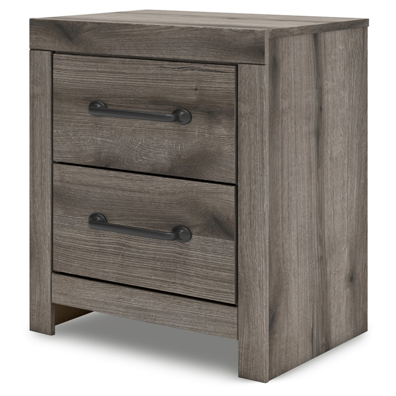Kaysah 2 Drawer Nightstand, Brown/Gray