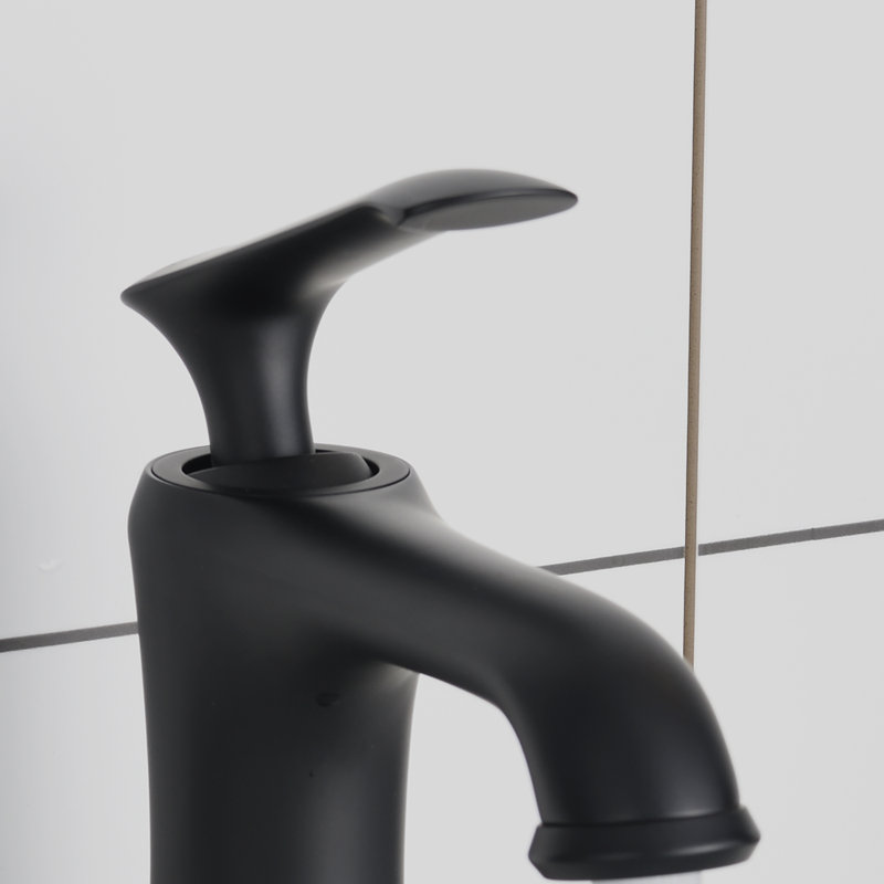 Robinet de salle de bain monotrou Yearby, Noir