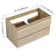 Meuble-lavabo mural en bois-110555478