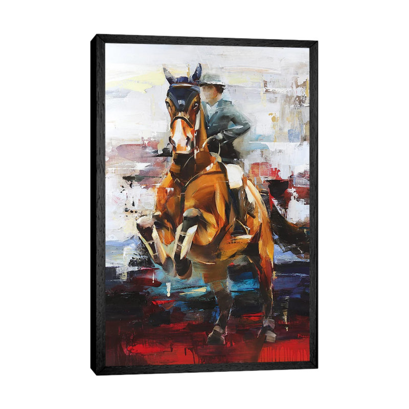 The Only One Opium by Tatyana Yabloed - Painting on Canvas, Black Floater Framed, 101.6cm H x 66.04cm W x 3.81cm D