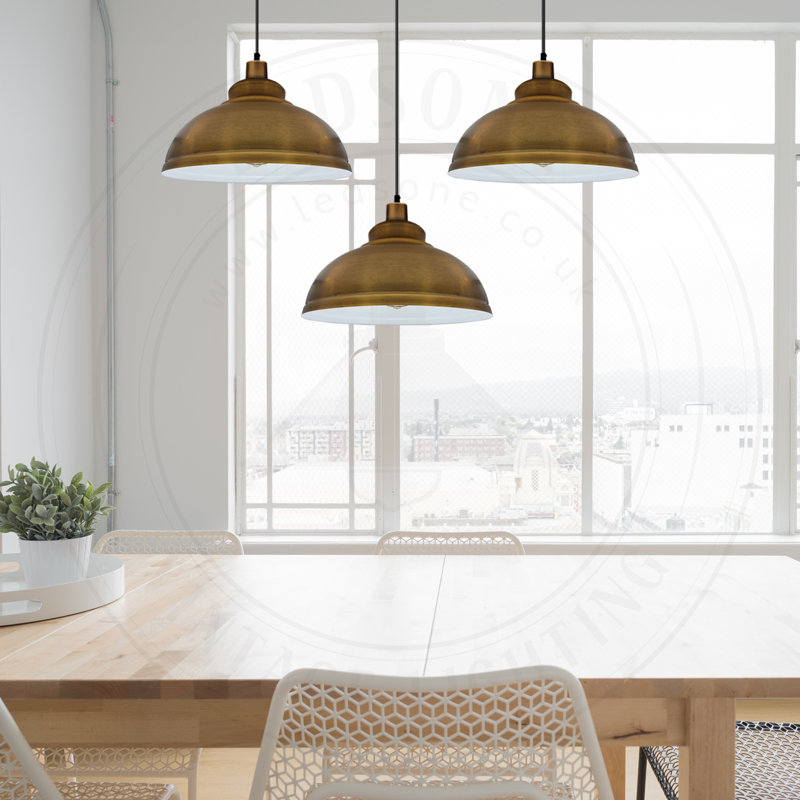 Gaughan 3 - Light Brass Pendant, No