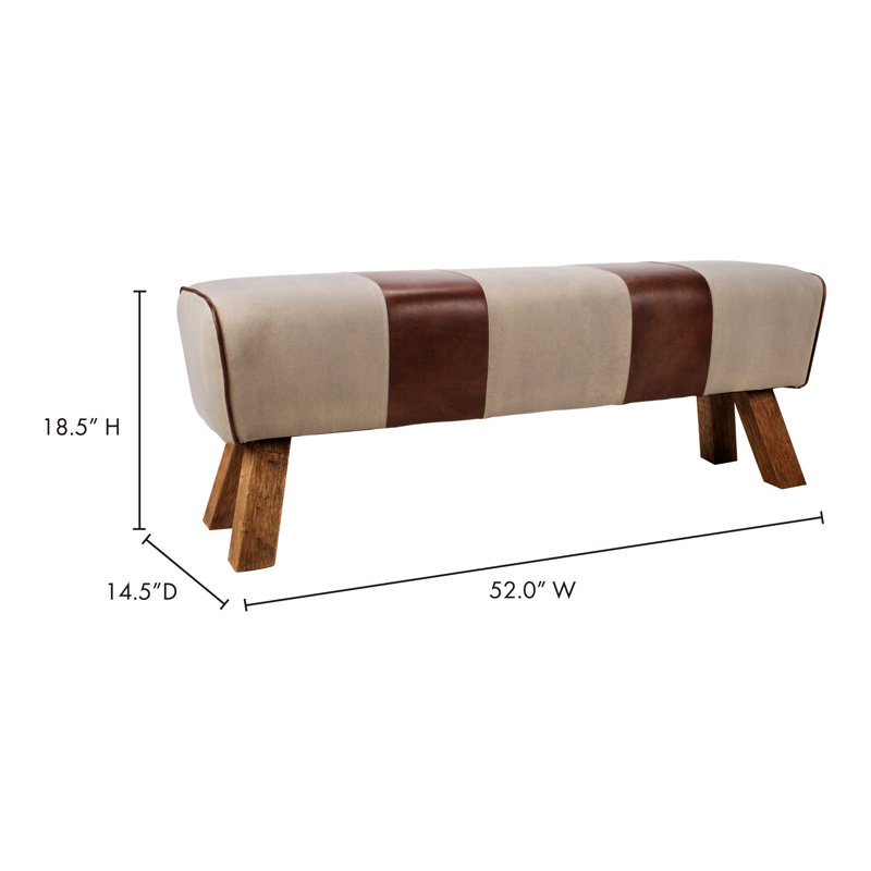 Pommel Leather Bench