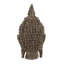 Sculpture tête de bouddha méditante 6,5 x 6,3 x 12 po, grand