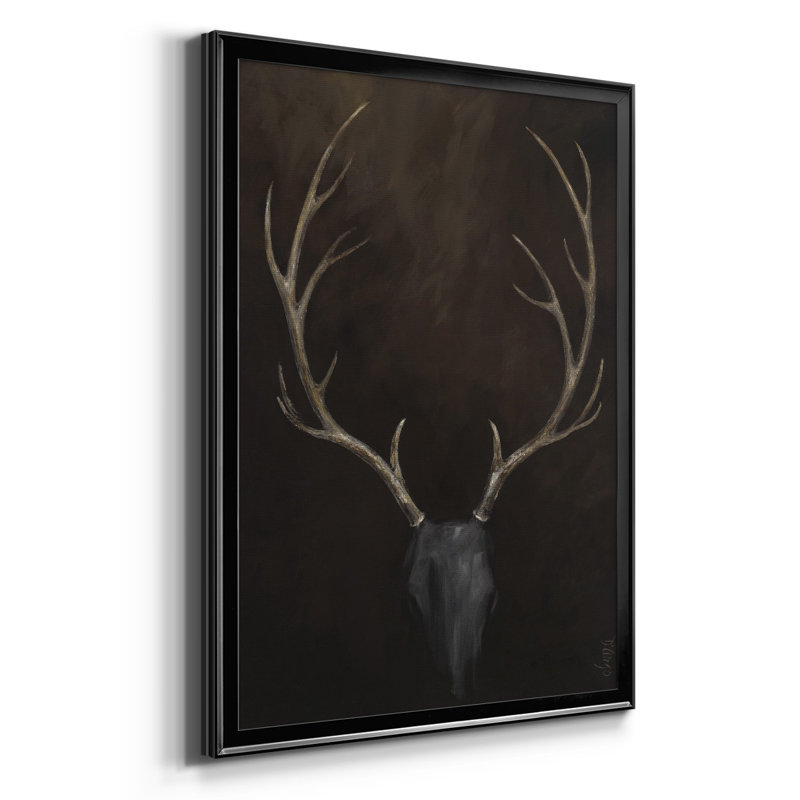 Buck Framed On Paper Print, 42.5" H x 30.5" W x 1.25" D, Black