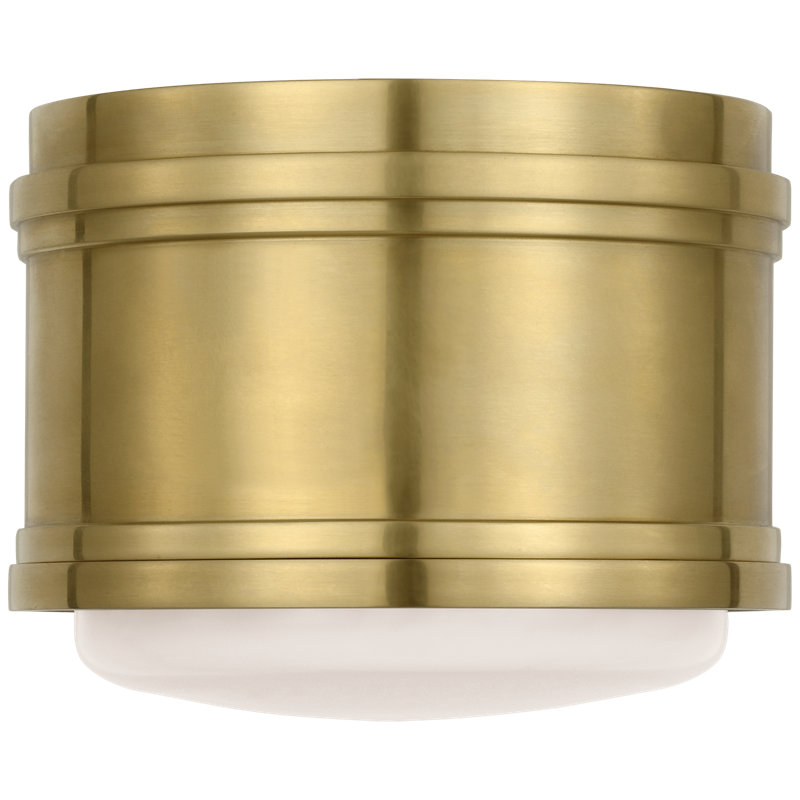 Chapman & Myers 1 - Light LED Flush Mount, Antique-Burnished Brass