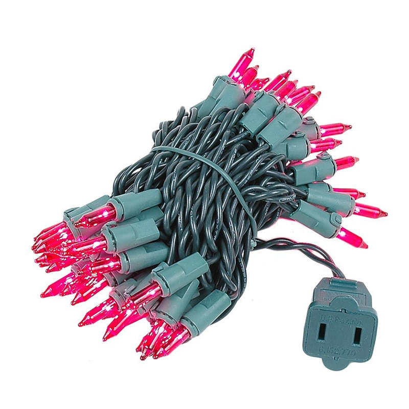 Mini-chaîne pour l’extérieur 11'50 ampoules Pirtle, Rose, vert