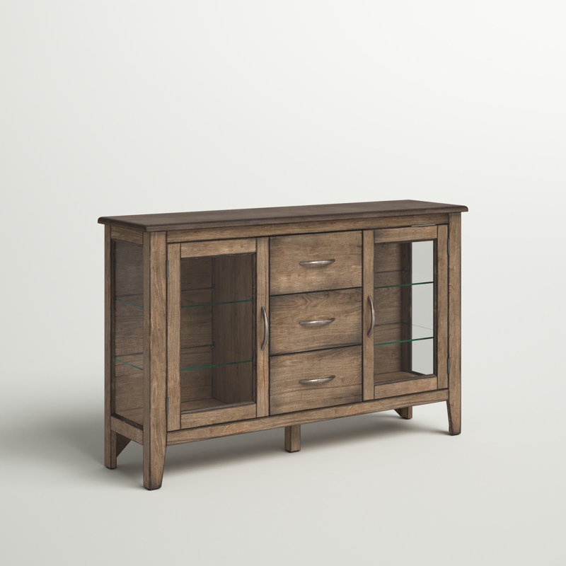 Esporta 54'' Solid Wood Sideboard, Rustic Brown
