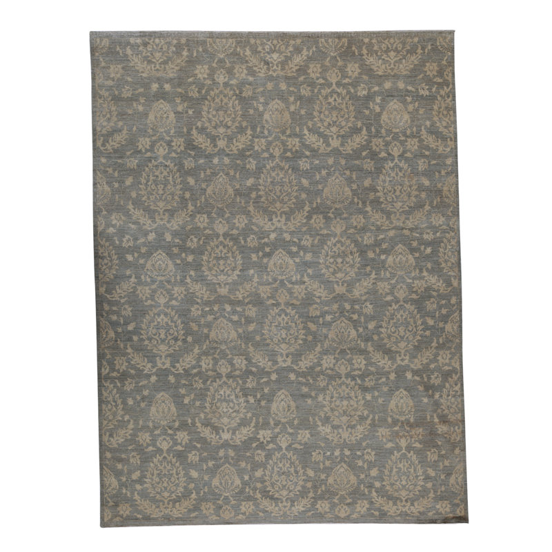 Ziegler Wool Ikat Area Rug in Gray