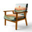 Chaise rembourrée Desert - Fauteuil Burnt Sage Horizon II-1551035695