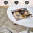 24 Inch Round Table, Modern Dining Table, MDF Top and Steel Base Tulip Round Kitchen Table, Kitchen Table, Coffee Table for Living Room-764372231-764372225-764372230
