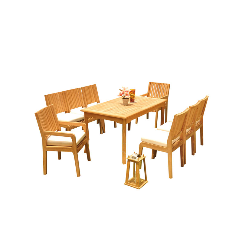 Ensemble repas 9 pièces Mastin, L 60 po x l 35 po x H 30,5 po