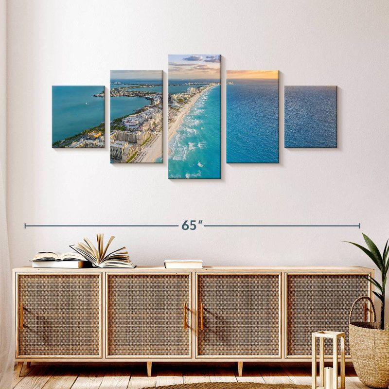 Cancun Hotels, 24" H x 55" W