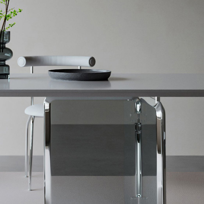 Table de salle à manger Minimalist Rock, H 29,52 po x L 70,86 po x l 31,49 po