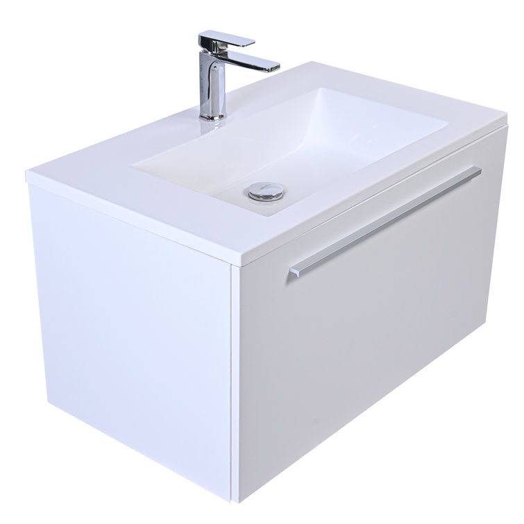 36" Wall-Mounted Single Bathroom Vanity Set(Incomplete and wrong)