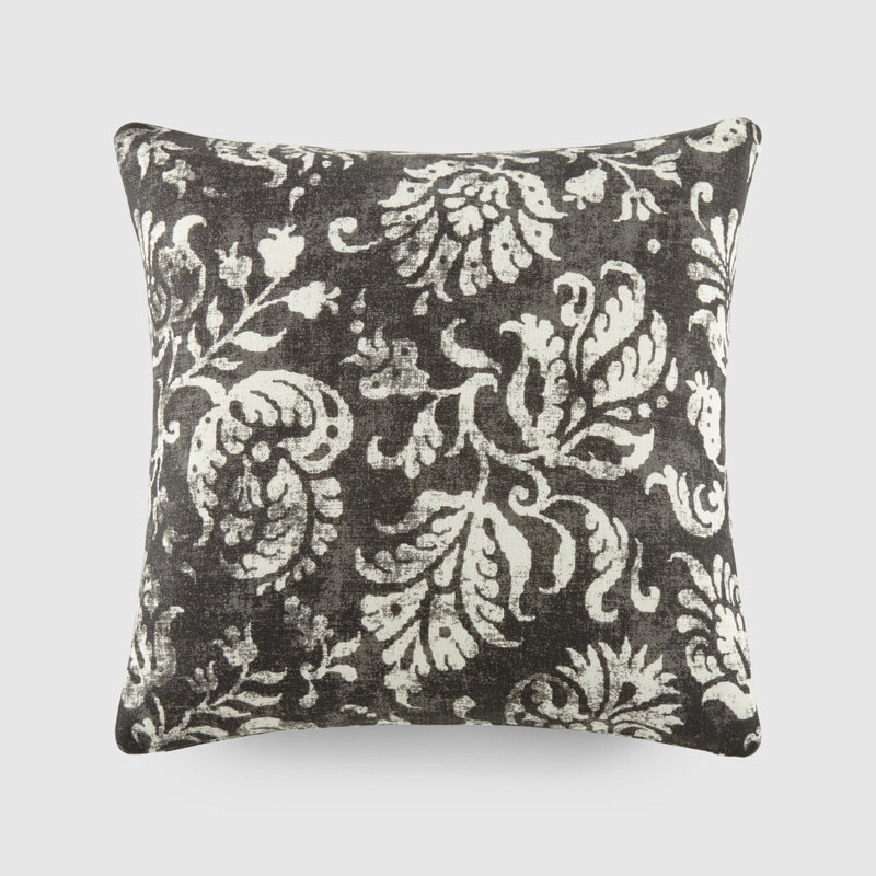 Coussin décoratif en coton Elegant, Gris