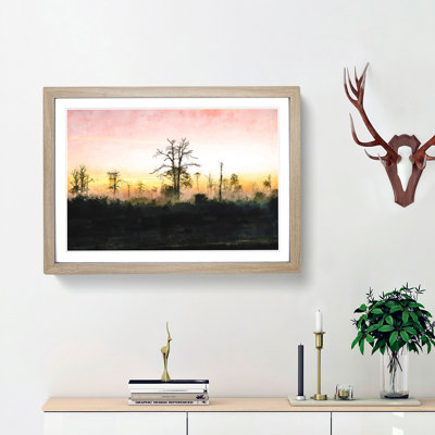 Fog over Woodland - Picture Frame Graphic Art Print
