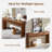 63'' Farmhouse Console Table, Entryway Table, Narrow Console Sofa Table With 3 Top Drawers-2078457810
