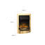 Dimplex Kansas Optiflame Electric Inset Fire, Brass, 46.3cm W
