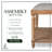 Finch Graydon Upholstered Bench, Distressed Natural
