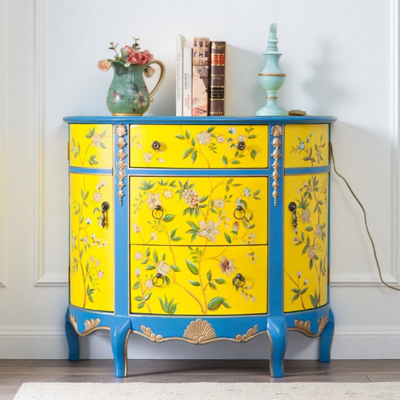 Armoire décorative peinte American Retro