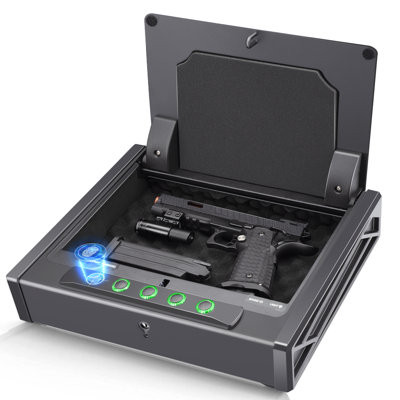 SOULYI 3-Quick Access Digital Gun Safe with Biometric Lock -  SY, SSZ01MB