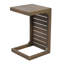 Table fonctionnelle et grise en bois