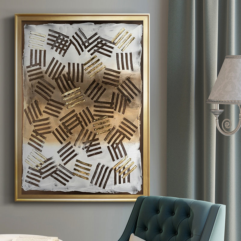 Raphia II - reproduction, Or, H 42,5 po x l 30,5 po x P 1 po