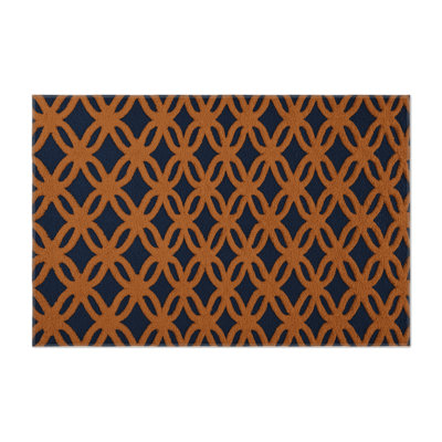 Tapis brun intérieur et extérieur Trellis
