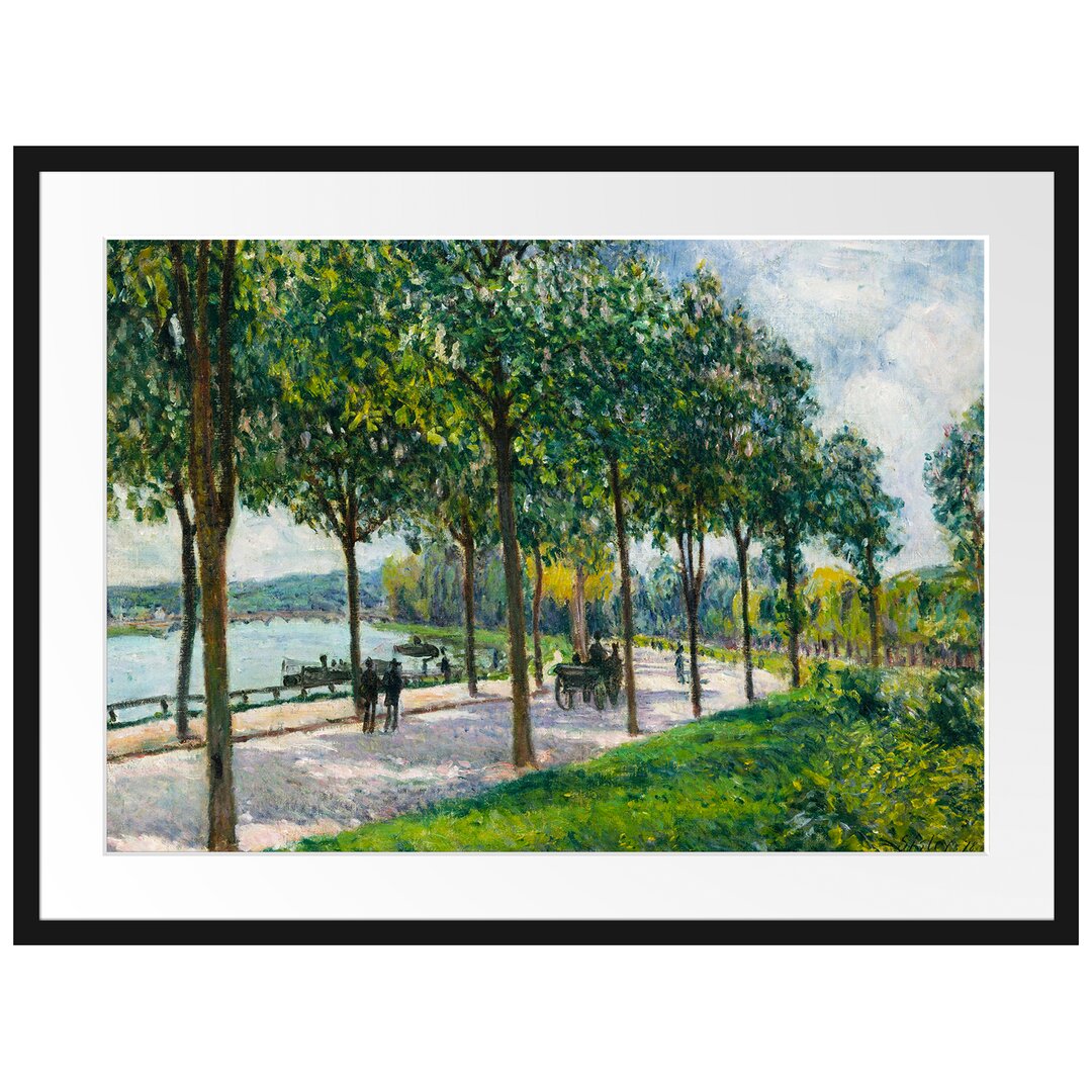 Gerahmter Kunstdruck Allée of Chestnut Trees von Alfred Sisley